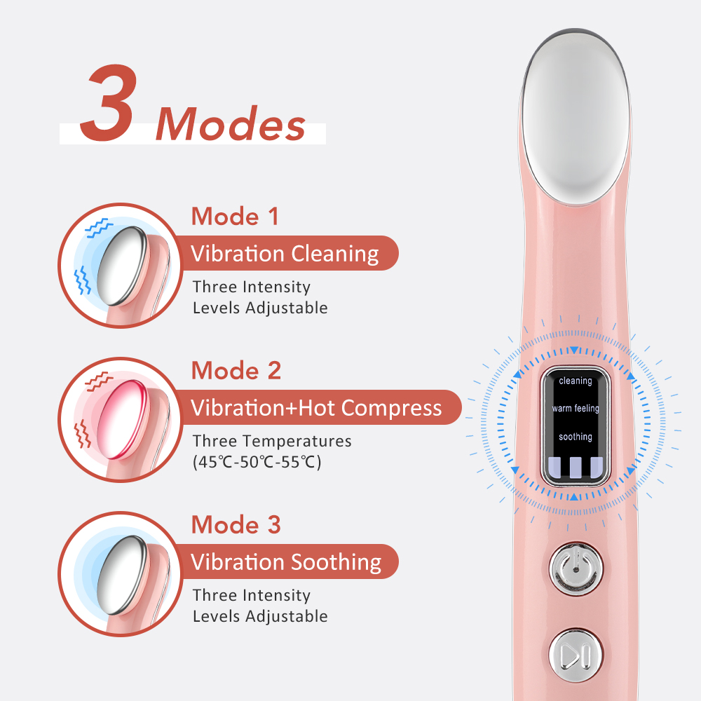 Heated Eye Massager Wand with Vibration – Remove Dark Circles & Puffiness - Image 3