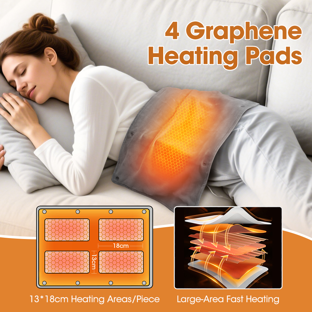 3-Level USB Heated Hand Warmer & Waist Pad - Image 2
