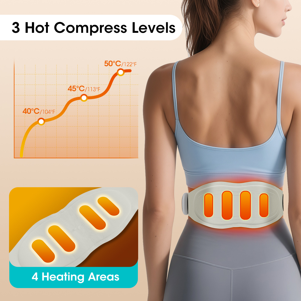 Electric Heating Waist Massager Belt with EMS & 8 Massage Modes - Image 2