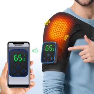 Electric Heating Shoulder Massager with Vibration & Wireless Control