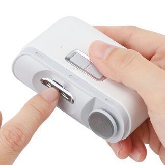 Automatic Electric Nail Clipper & Polisher with LED Light – USB Rechargeable
