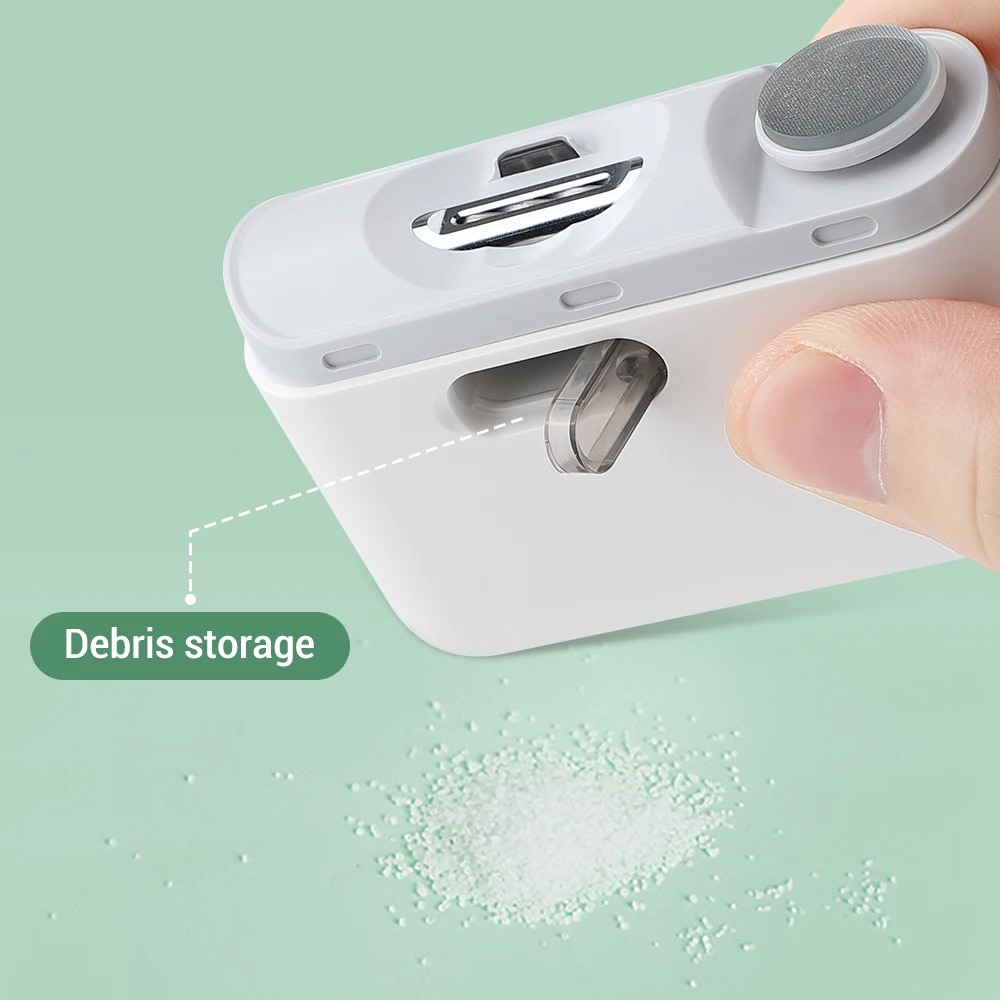Automatic Electric Nail Clipper & Polisher with LED Light – USB Rechargeable - Image 2