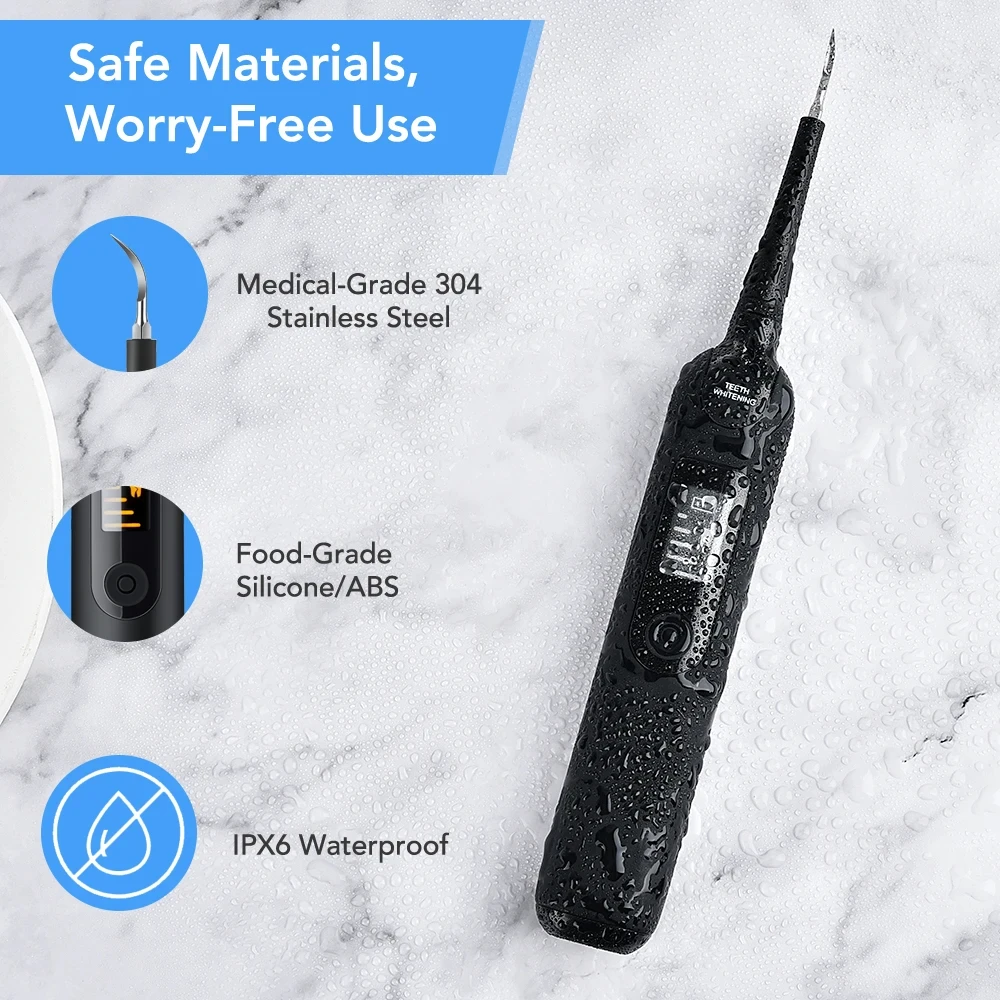 LED Sonic Tooth Cleaner & Whitening Electric Scaler Set - Image 5