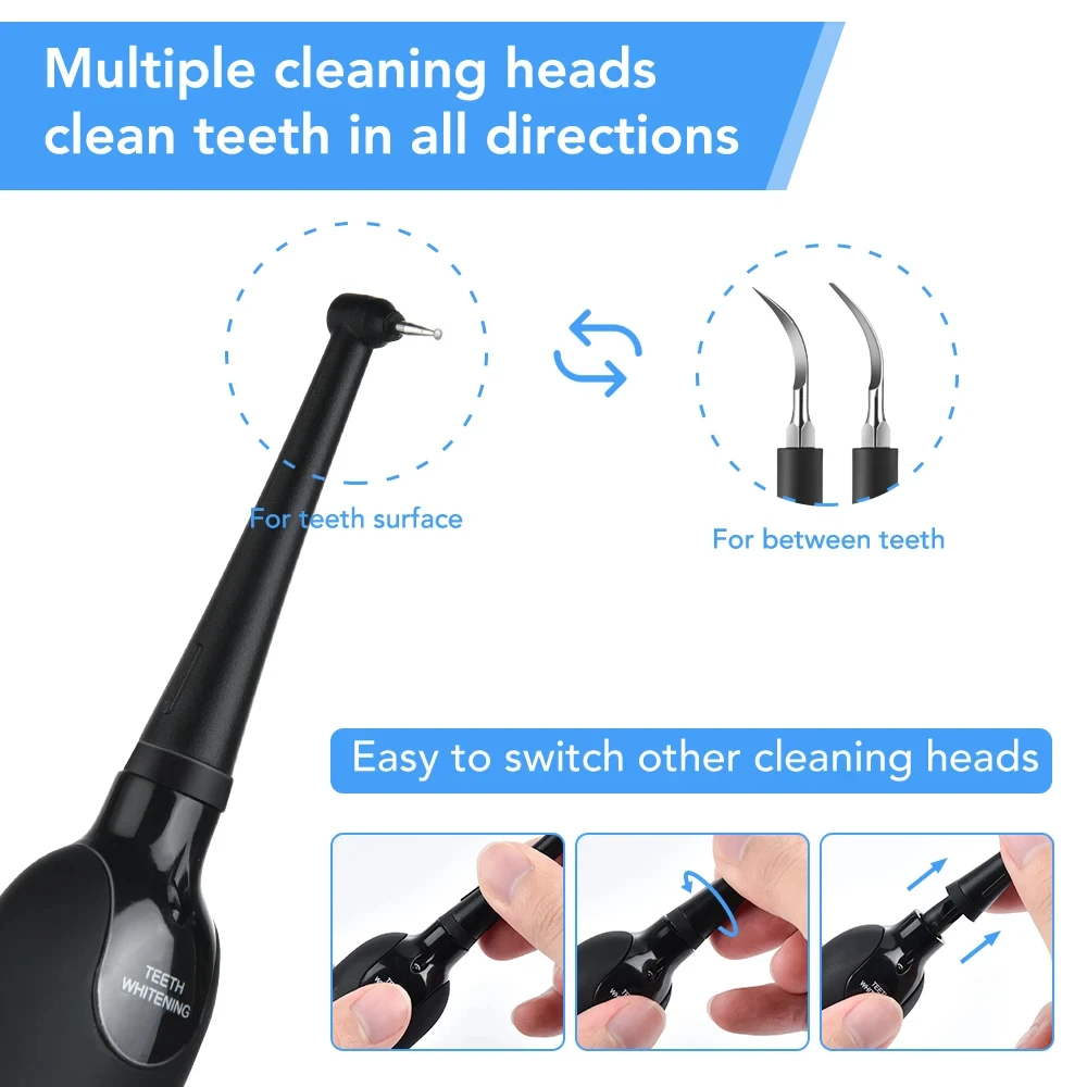 LED Sonic Tooth Cleaner & Whitening Electric Scaler Set - Image 4