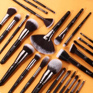 25pcs Professional Makeup Brush Set - Foundation, Eyeshadow, Blush & More
