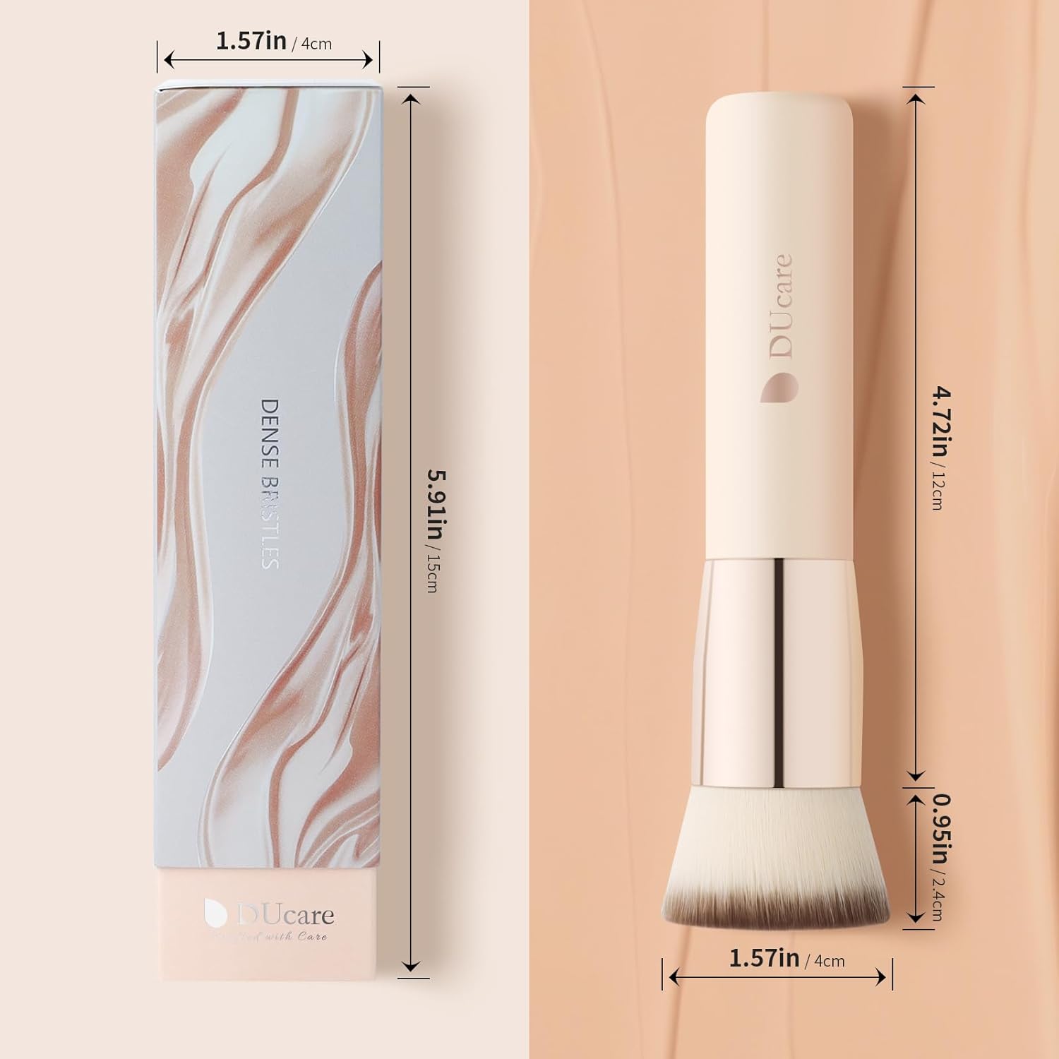 Flat Top Kabuki Foundation Brush – Professional Makeup Blending Tool - Image 7