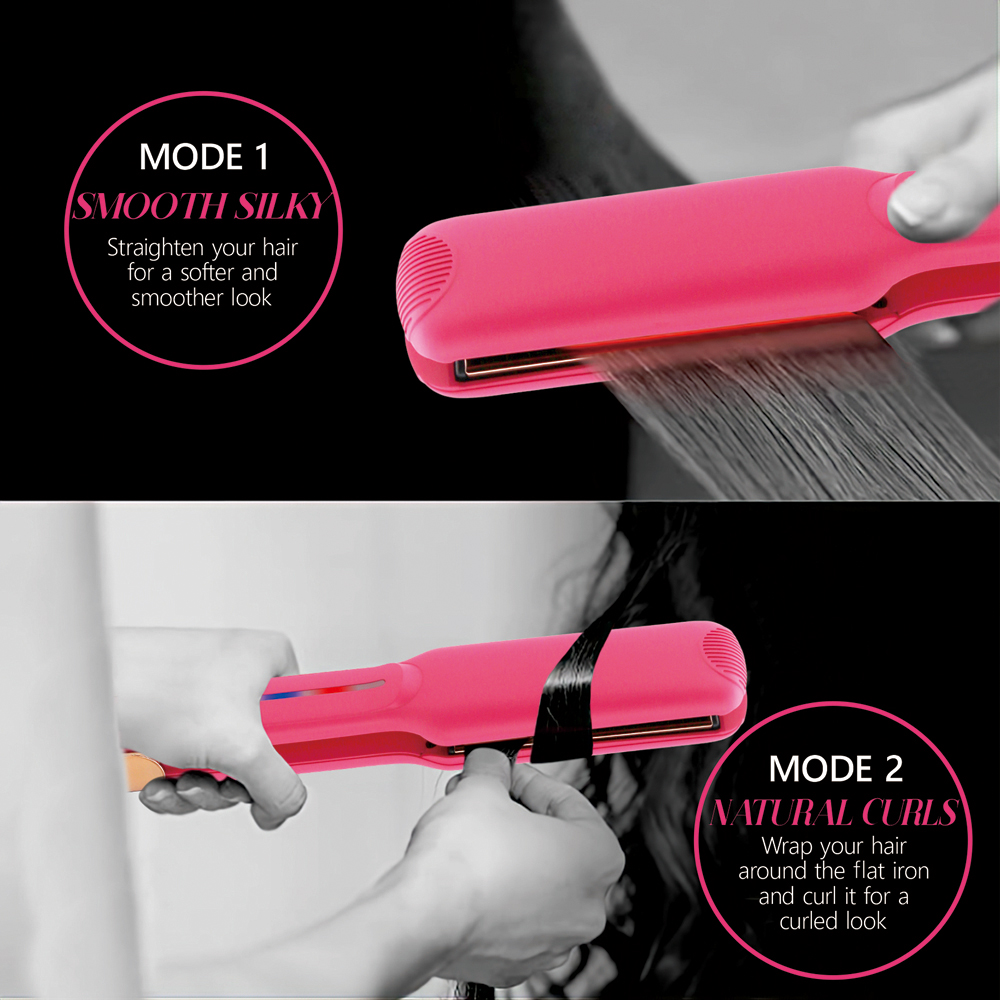 Infrared Mirror Titanium Hair Straightener - Image 5