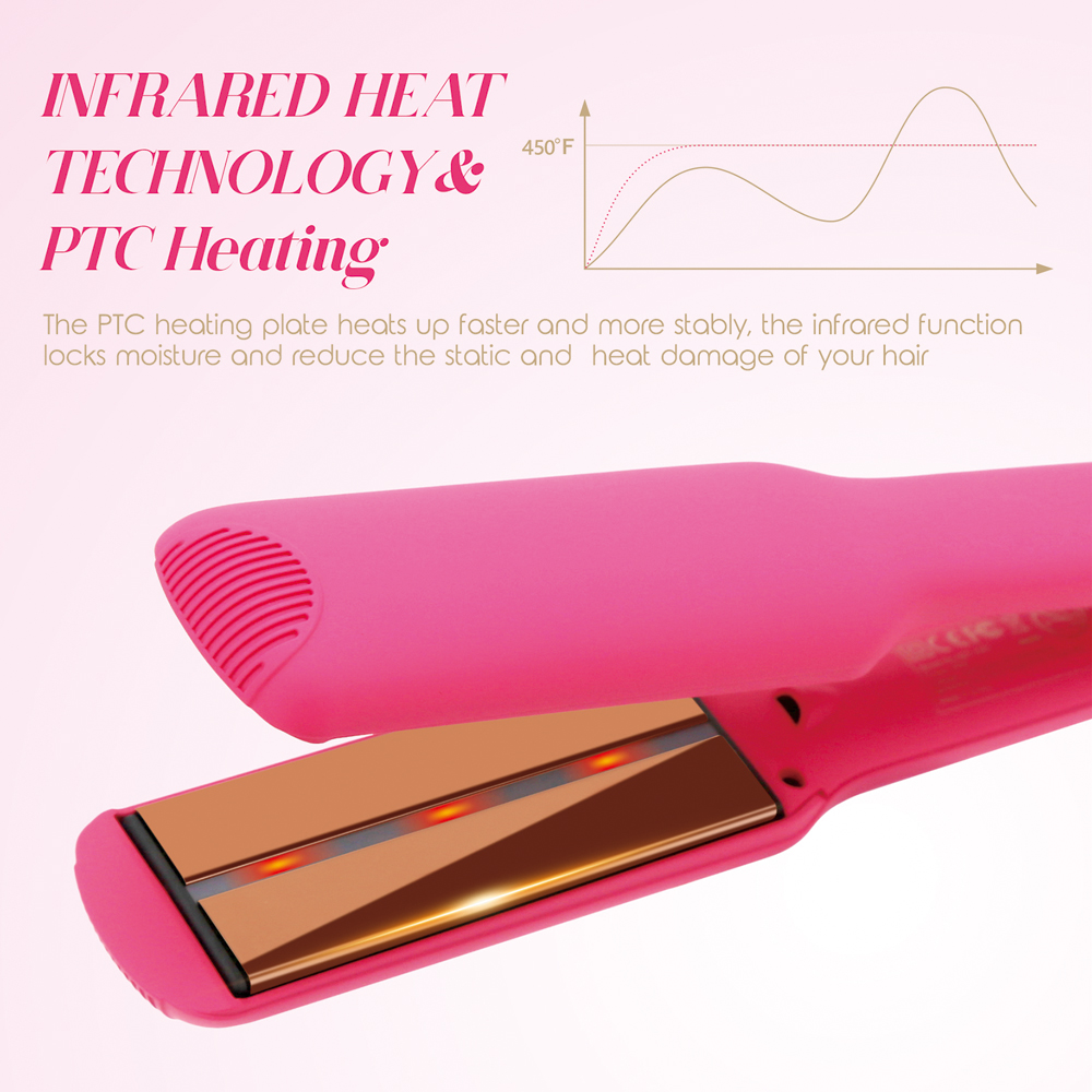 Infrared Mirror Titanium Hair Straightener - Image 3