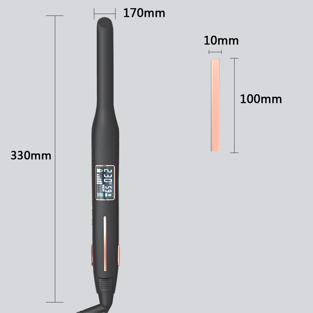 Mini Titanium Hair Curler & Straightener 450°F for Short Hair & Beard - Image 7