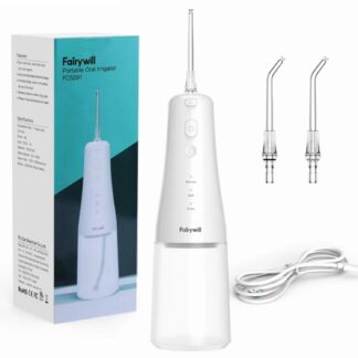 Rechargeable Cordless Water Flosser with 3 Modes & 2 Nozzles – 10oz Tank