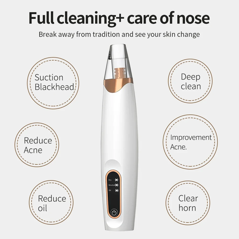 Electric Vacuum Blackhead Remover & Ultrasonic Skin Scrubber Facial Care Set - Image 4