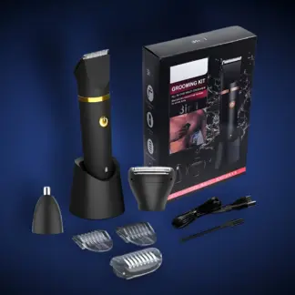 Men’s All-in-One Hair Trimmer & Grooming Kit – USB Rechargeable Beard Shaver