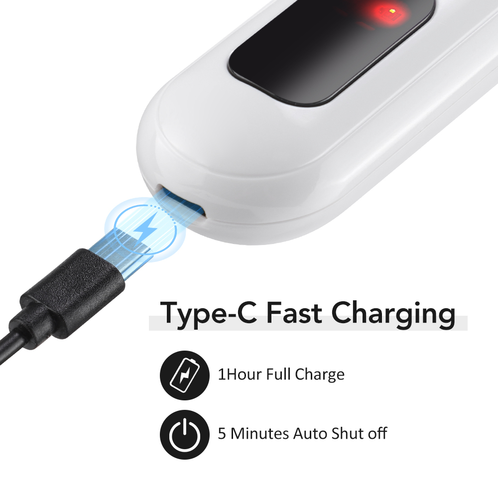 Rechargeable Heated Eyelash Curler with 3 Heat Settings & Digital Display - Image 6