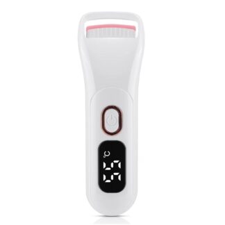Rechargeable Heated Eyelash Curler with 3 Heat Settings & Digital Display