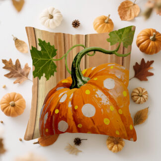 Autumn Pumpkin Scarecrow Cushion Cover