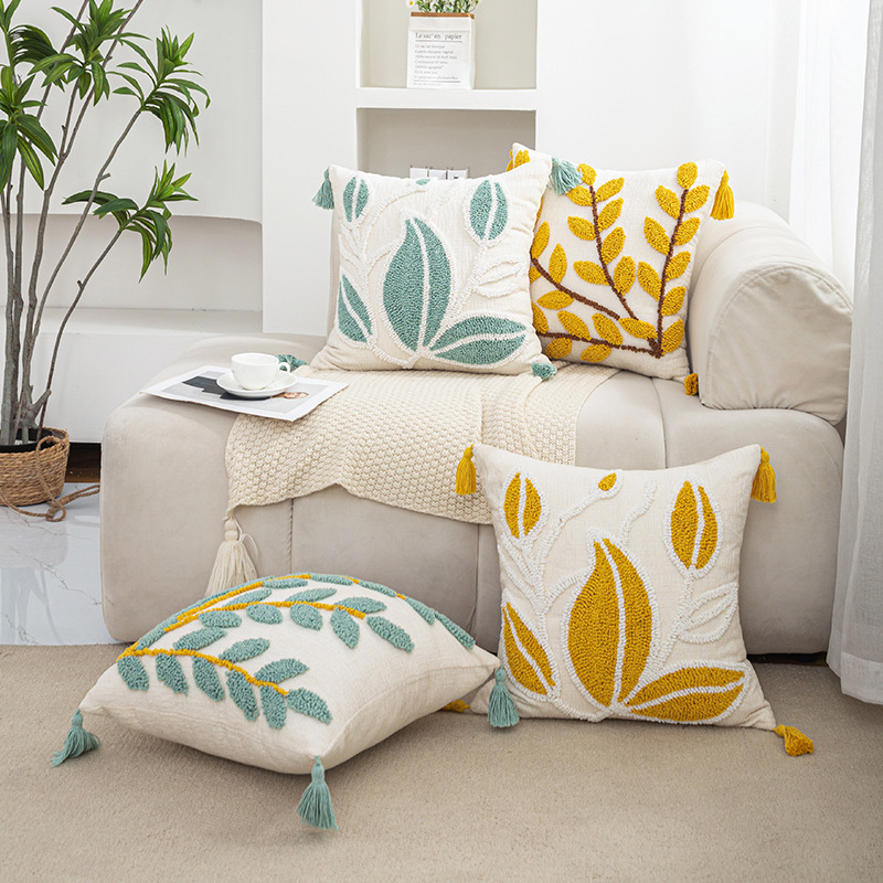 Bohemian Moroccan Leaf Velvet Pillowcase - Stylish Home Decor