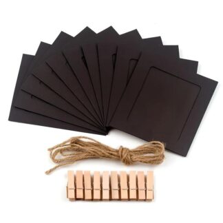 4-Inch Birthday Photo Clips Set – Decorative Paper Frames for Parties & Events (10pcs)