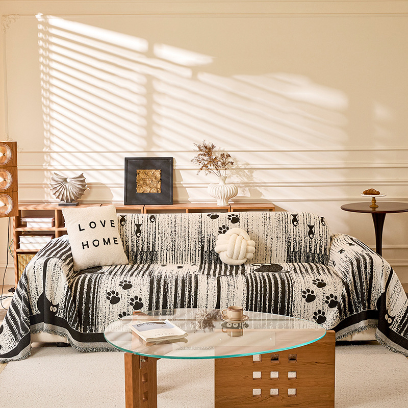 Cartoon Chenille Thickened Sofa Cover - Cozy All-Season Protection - Image 2